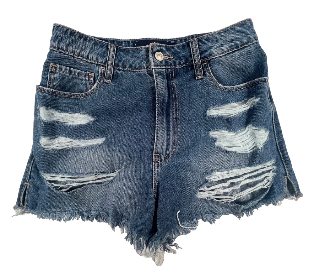 Hollister Ultra High-Rise Vintage Relaxed Mom Jean Denim Shorts (Size 3/26)